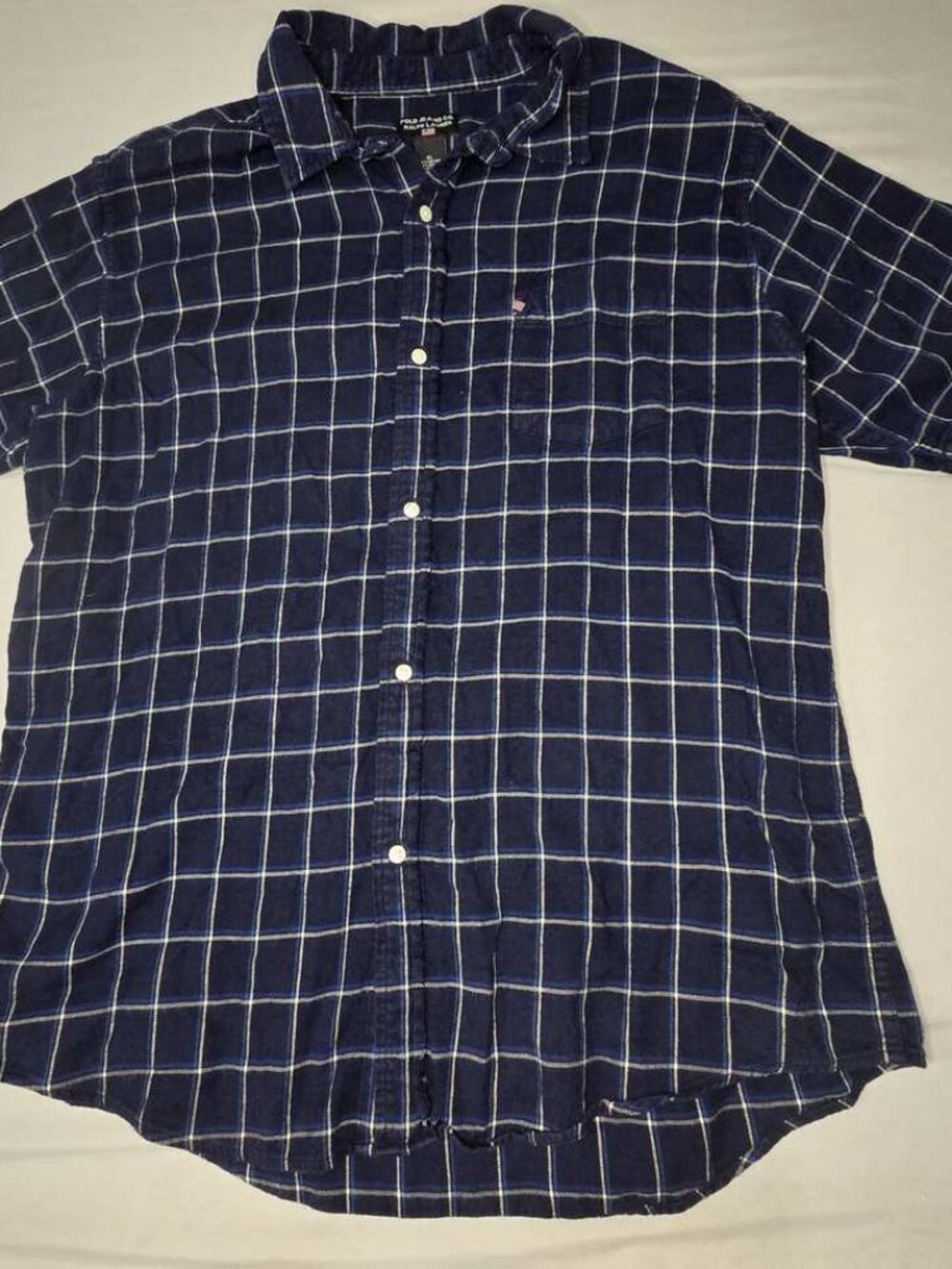 Polo Jeans Ralph Lauren Navy Windowpane SS XL